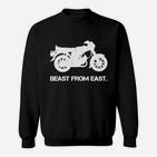 Motorrad-Design Beast from East Sweatshirt, Stilvolles Biker-Schwarz