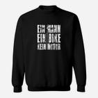 Mountainbike Fahrrad Ein Mann Ein Bike Kein Motor Sweatshirt