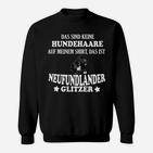 Neufundländer Glitzer-Hundehaar Lustiges Sweatshirt, Witziges Haustier-Oberteil
