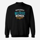 Offiziell Weltbester Bonus Papa Herren Sweatshirt, Aufdruck für Stiefväter