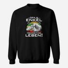 Opa & Enkel Freunde fürs Leben Schwarzes Sweatshirt, Familienbande Design