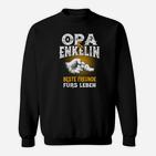 Opa und Enkelin Beste Freunde fürs Leben Schwarzes Sweatshirt, Familien-Design