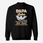 Papa-Sohn Partnerlook Sweatshirt 'Herz und Seele', Handschlag-Design in Schwarz
