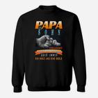 Papa und Sohn Herz und Seele Sweatshirt, Familienbande Design