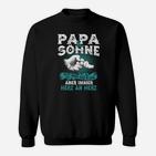 Papa und Sohn Verbundenheit Herren Sweatshirt, Emotionaler Spruch Tee