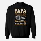 Papa und Tochter Herz an Herz Verbundenheits-Sweatshirt, Einzigartiges Familien-Design