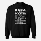 Papa und Tochter Herz und Seele Schwarzes Sweatshirt, Familien-Liebe Design