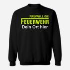 Personalisiertes Freiwillige Feuerwehr Sweatshirt - Dein Ort Design