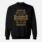 Personalisiertes Geburtstags-Sweatshirt Januar, 39 Jahre Großartig Design