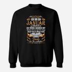 Personalisiertes Januar Mädchen Sweatshirt mit Spruch