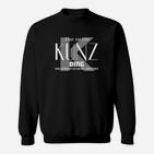 Personalisiertes Kunz Ding Sweatshirt mit lustigem Spruch