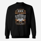 Personalisiertes September Mädchen Sweatshirt mit Stolz Zitat
