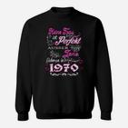 Personalisiertes Sweatshirt Perfekte Frau 1970, Geburtstagsdesign