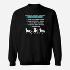 Pferdeliebhaber Sweatshirt 5 Dinge für Reiterfreude