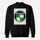 Puch-Logo Klassisches Schwarz Sweatshirt für Motorradfans