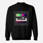 Retro TV-Testbild Sweatshirt Sendepause Design für Vintage-Fans