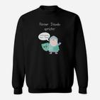 Ritter-Themen Sweatshirt mit lustigem Spruch, Cartoon-Design