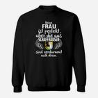 Schaffhausen Damen-Sweatshirt Nahe an Perfektion Design, Einzigartiges Motiv