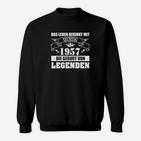 Schatzjäger 1957 Legenden Sweatshirt, Retro Geburtsjahrgang Design