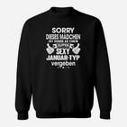 Scherz-Sweatshirt für Frauen, Sexy Januar-Typ Spruch Tee