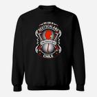 Schwarz Deutschland-Chile Freund­schafts-Sweatshirt, Wappen-Design