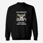 Schwarz Gladbach Fan-Sweatshirt Meine Liebe, Mein Verein für Anhänger