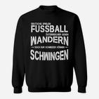 Schwarz-Weiß Wortspiel Sweatshirt: Deutsche, Österreichische, Schweizer Motive