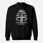 Schwarzes Damen-Sweatshirt mit Graubünden-Adler Statement-Design