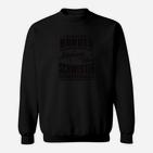 Schwarzes Herren Sweatshirt, Grafikdruck Design Lustiges Motiv