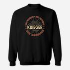 Schwarzes Krieger-Legenden Vintage Sweatshirt, Retro Design Tee