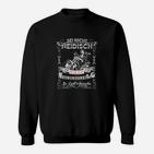 Schwarzes Motorrad Vintage Sweatshirt Sei nicht neidisch Spruch