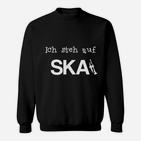 Schwarzes Ska-Musik-Fan Sweatshirt Ich steh auf SKA, Band-Fanartikel