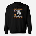Schwarzes Sweatshirt mit deutschem Spruch, Grafikdesign für Erwachsene