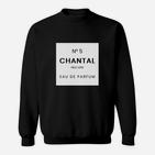 Schwarzes Sweatshirt No 5 CHANTAL EAU DE PARFUM Design