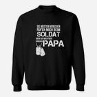 Soldat und Papa Militär Themen-Sweatshirt, Geschenk für Vatertag