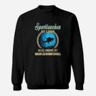 Sporttauchen Lebensweise Sweatshirt, Taucher-Motiv Alles Andere ist Oberflächenintervall Schwarz