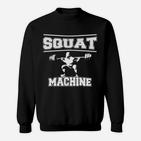 Squat Machine Fitness-Enthusiasten Schwarzes Sweatshirt