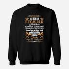 Stolzer Februar-Waldgeist Geburtstags-Sweatshirt, Motivationsdesign