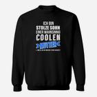 Stolzer Sohn Cool Mum Sweatshirt, Statement-Design in Schwarz