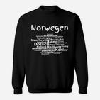 Tag Cloud Norwegische Meeresfische Sweatshirt