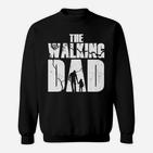 The Walking Dad Sweatshirt für Herren, Schwarz mit Silhouette Design