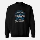 Therapie Ersatz Mayrhofen Sweatshirt mit Lustigem Spruch für Ski-Fans