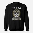 Vintage 1964 Motorrad-Schädel Sweatshirt für Legenden