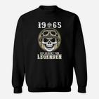 Vintage 1965 Geburt von Legenden Sweatshirt, Schädel & Motorradhelm Design