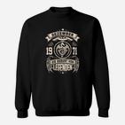 Vintage Dezember 1971 Geburt von Legenden Sweatshirt, Retro Geburtstags-Sweatshirt