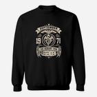 Vintage September 1971 Legendengeburtstag Sweatshirt, Retro Look