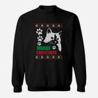 Weihnachtliches Katzen-Sweatshirt Meowy Christmas, Festliche Bekleidung