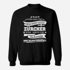 Züricher Stolz Sweatshirt für Herren mit Gott Erschuf Zürcher Design