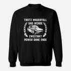 Zweitakt Power Herren Sweatshirt, Auto-Motiv Nostalgisches Design