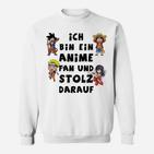 Anime-Fan Stolz Sweatshirt, Charakter-Aufdruck für Otakus
